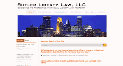 Desktop Screenshot of butlerlibertylaw.com